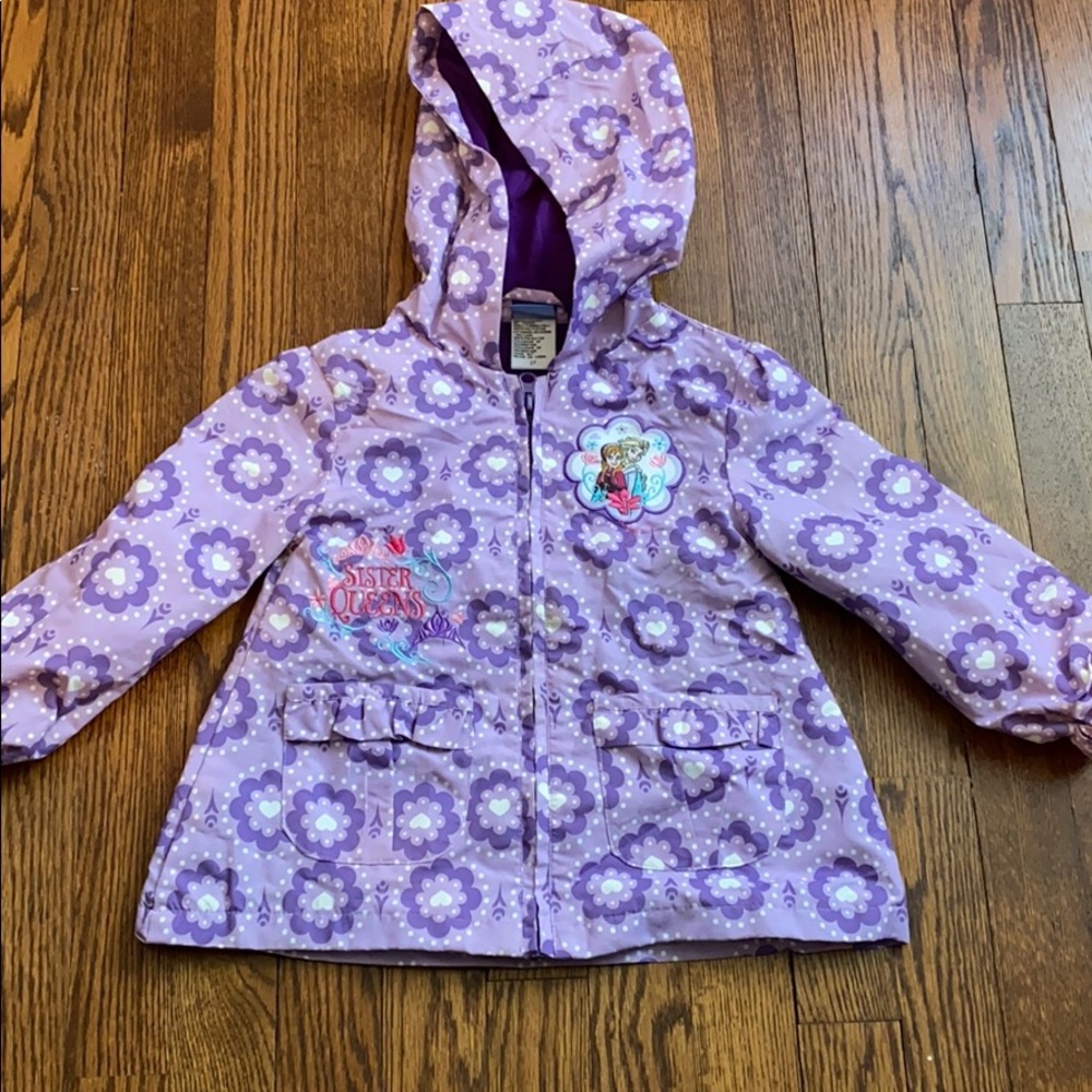 Disney frozen girls rain jacket size2